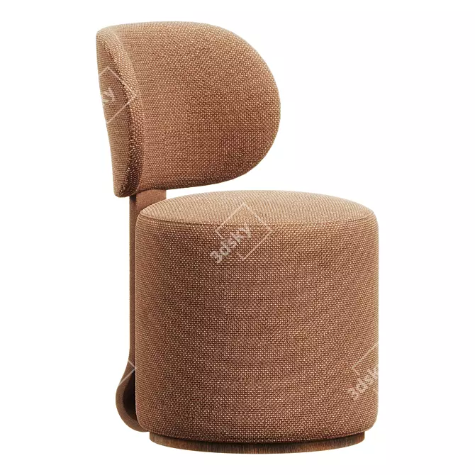 Modern Tamburound Design Chair 3D model image 2