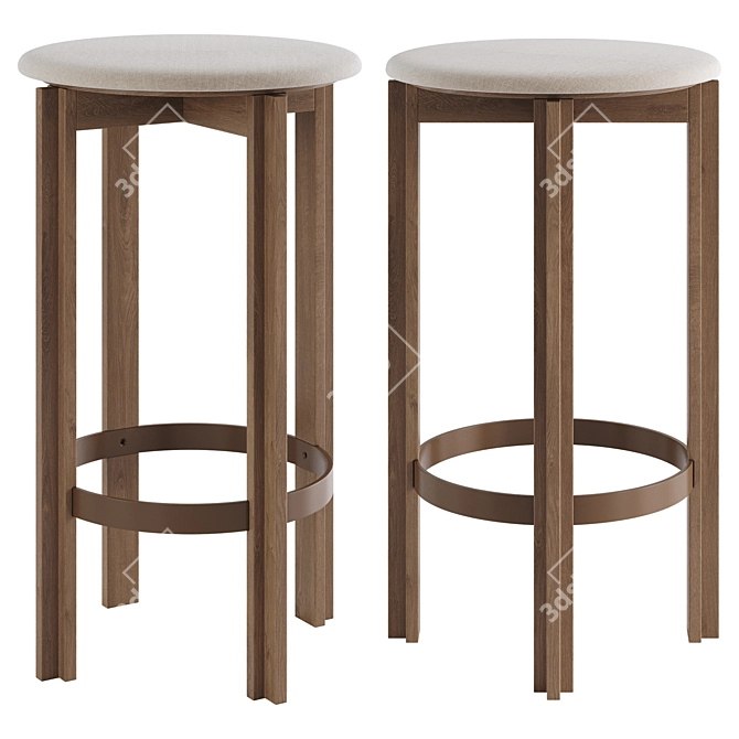 Modern Principal Bar Stool Design 3D model image 1