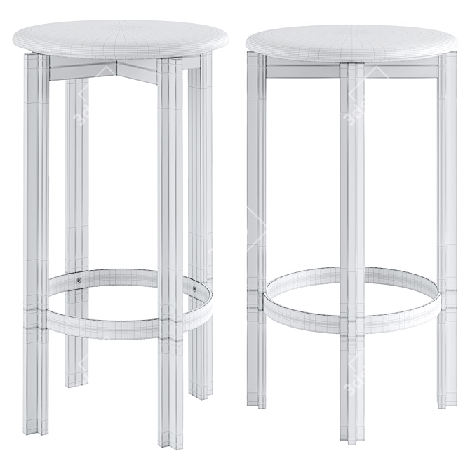 Modern Principal Bar Stool Design 3D model image 5