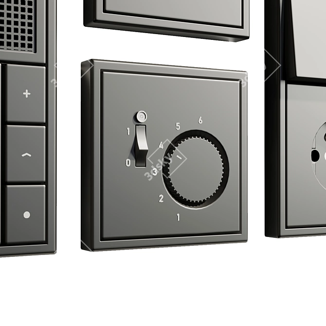 Jung LS 990 Collection: Switches & Sockets 3D model image 4