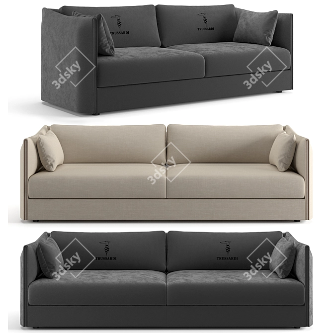 Trussardi Casa Maryl Sofa 224cm 3D model image 1