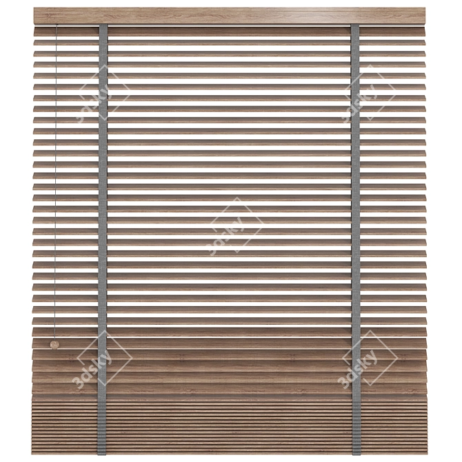 Colorful Wooden Venetian Blinds Set 3D model image 2