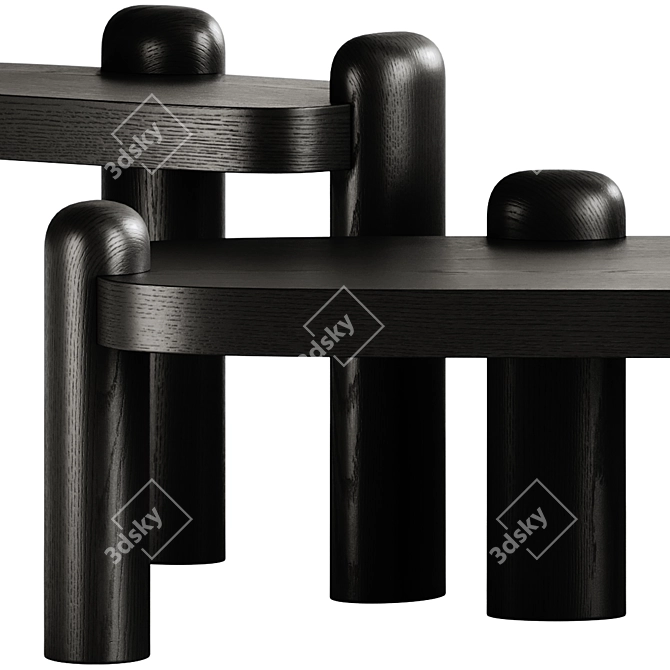 Hamilton Conte Coffee Tables Set 3D model image 4