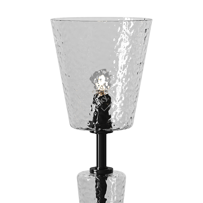 Rotating Murano Glass Floor Lamp 3D model image 3