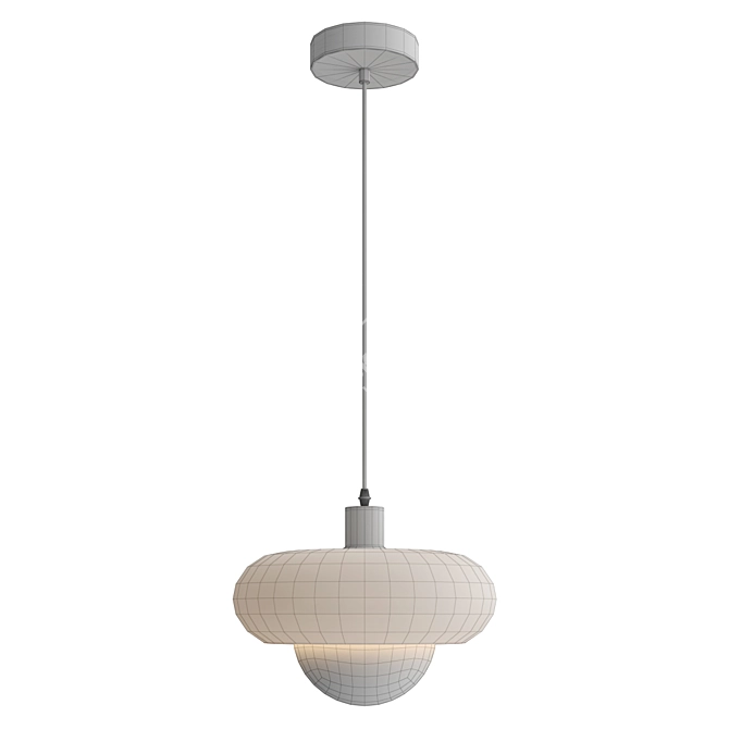 Bauhaus Mini Retro Pendant Light 3D model image 4