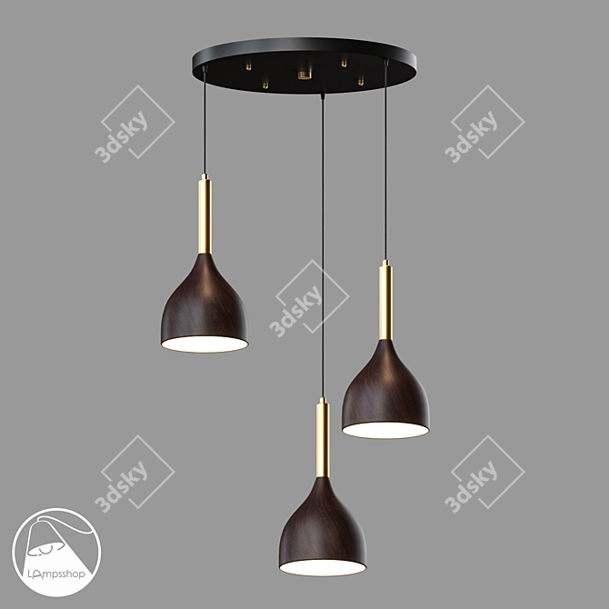 Elegant Chandelier for Modern Interiors 3D model image 1