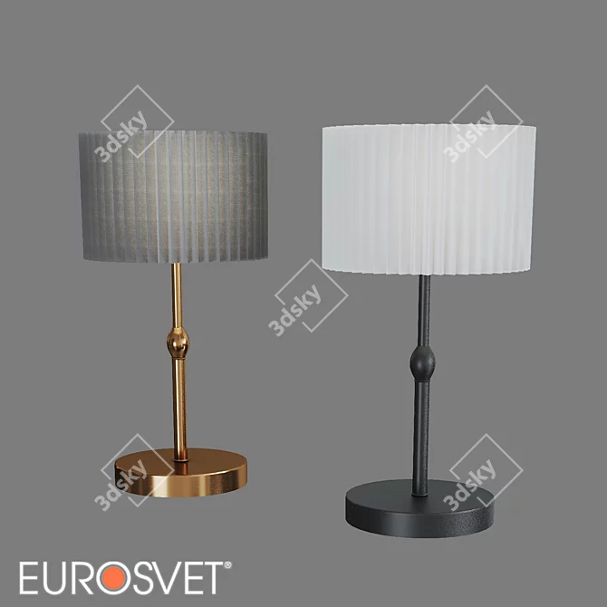 Eurosvet 01162/1 Notturno Fabric Table Lamp 3D model image 1