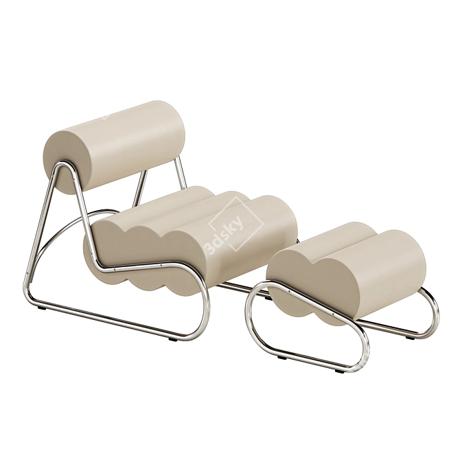 Stylish Fave Chair Set NORR11 3D model image 1