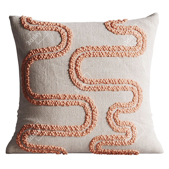 Mirage Pillow Set: Vibrant & Stylish 3D model image 2