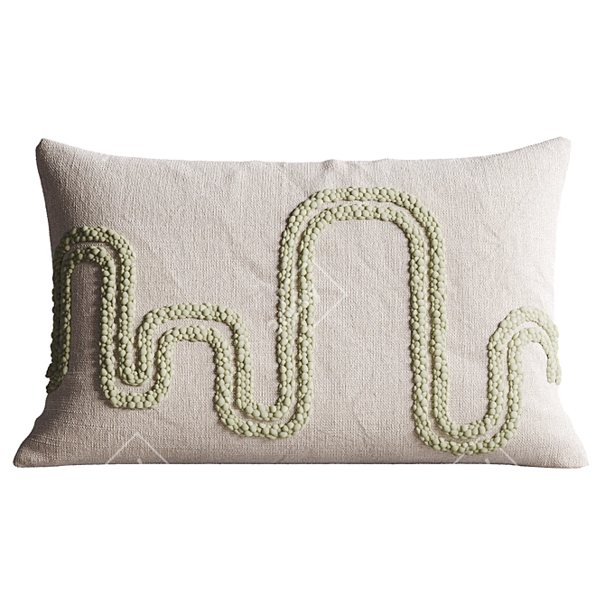 Mirage Pillow Set: Vibrant & Stylish 3D model image 3