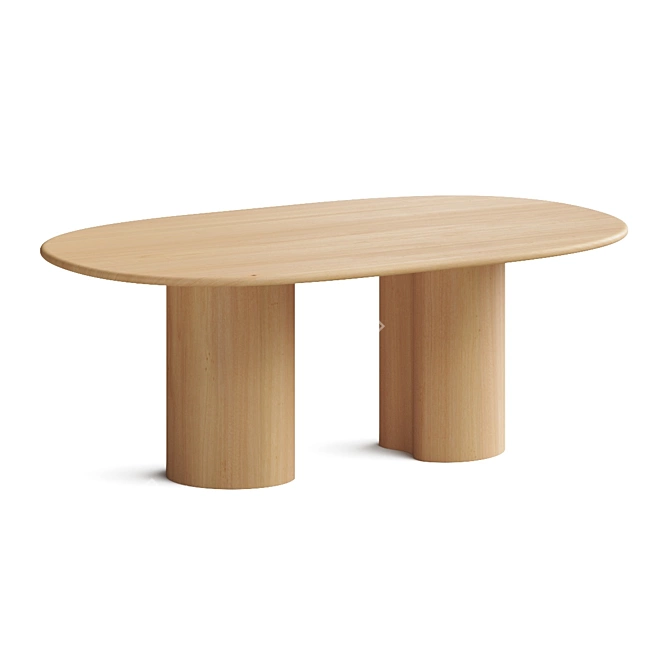  Arper Ghia 74 Dining Table 3D model image 2