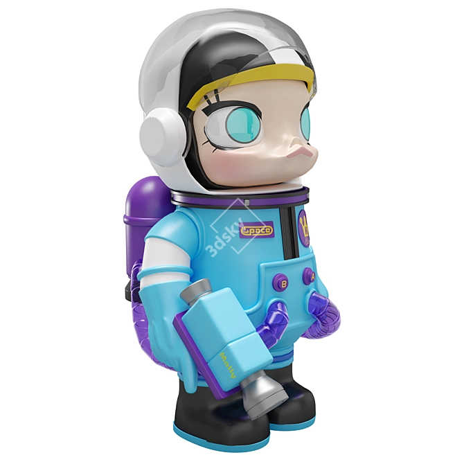 Cosmic Molly Mega Figure PopMart 3D model image 4