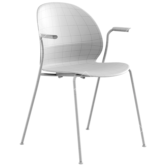 Nendo NO2 Recycle Chair Set 3D model image 7