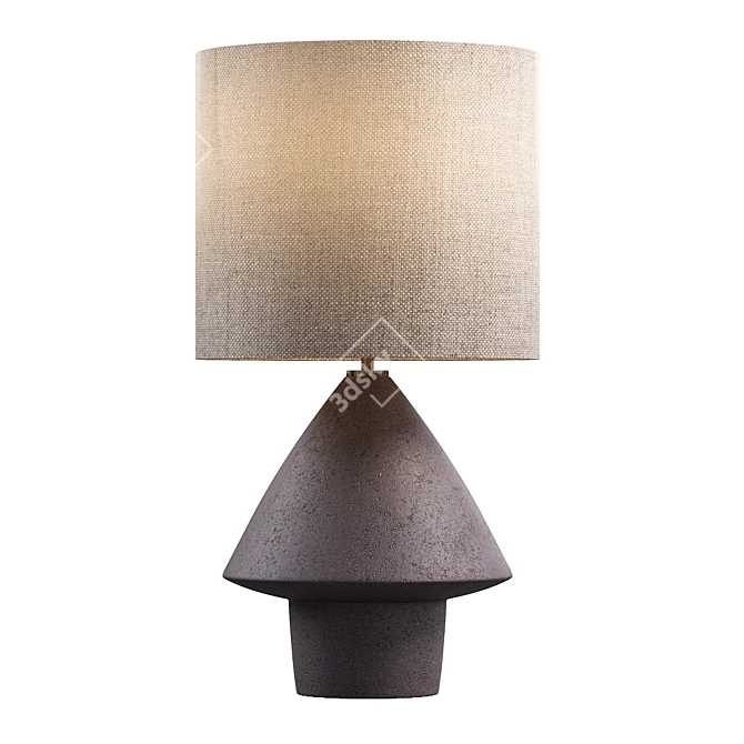 Sleek Modern Tori Table Lamp 3D model image 1