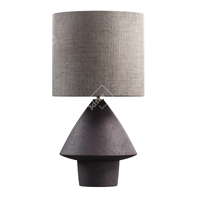 Sleek Modern Tori Table Lamp 3D model image 2