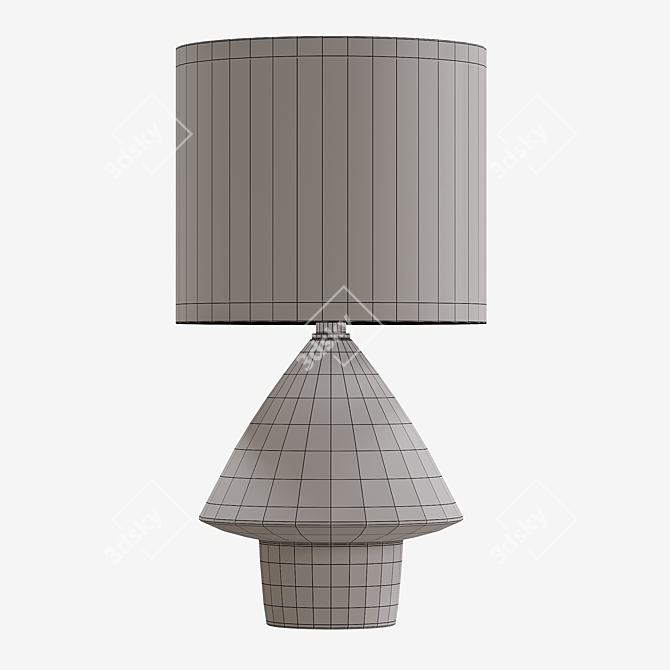 Sleek Modern Tori Table Lamp 3D model image 3