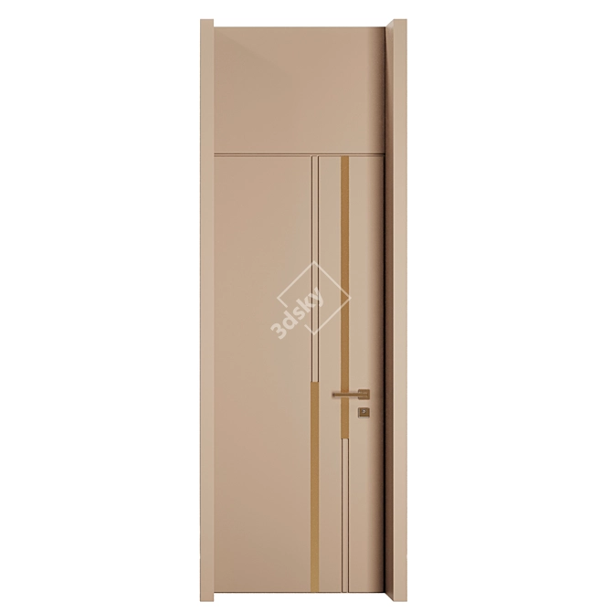 Modern Entrance Door Set 86 3D model image 5