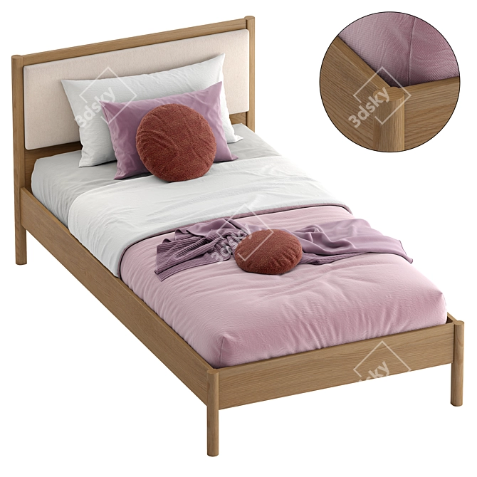 Blair Single Bed for Kids 3D model image 2