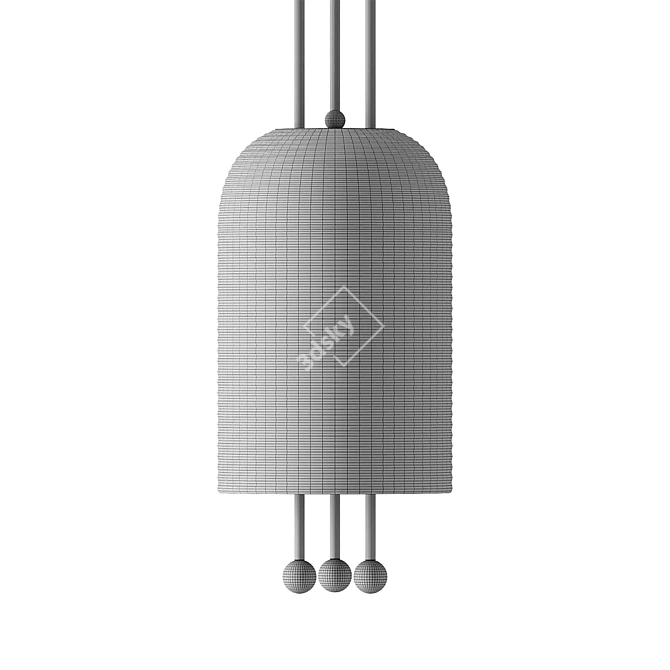 Modern Pendant Lamp: LANDER by Lampatron 3D model image 4