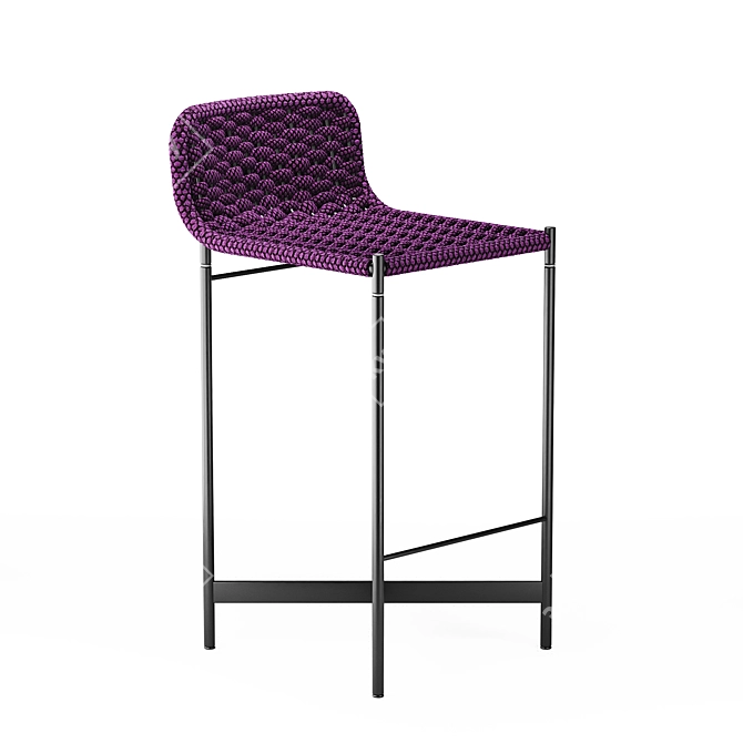 Elegant Heron Chair by Paola Lenti 3D model image 8