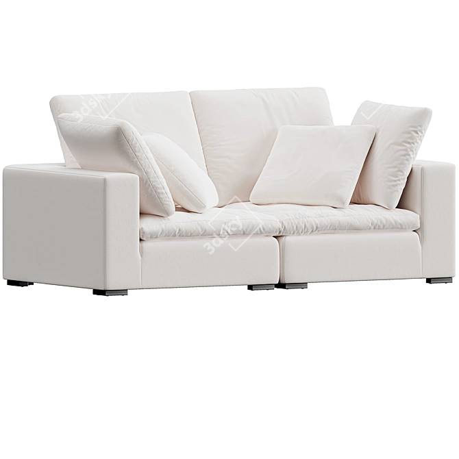 Luxury Malibu Cloud Sofa 3D model image 1