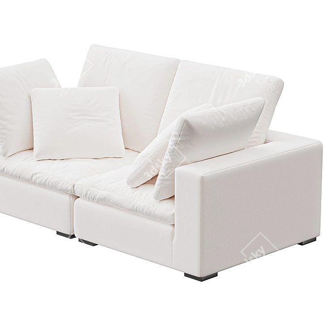 Luxury Malibu Cloud Sofa 3D model image 4