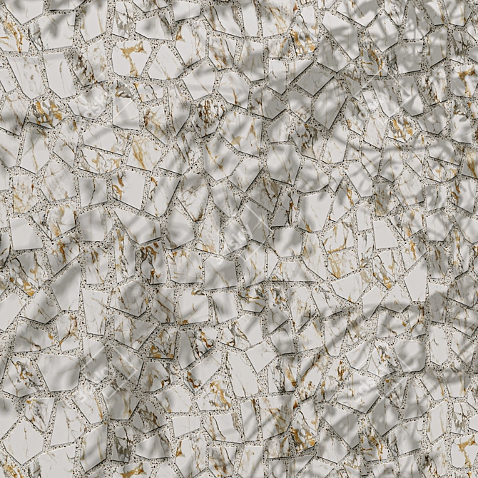 Particle Terrazzo Mosaic Panel Collection 3D model image 2