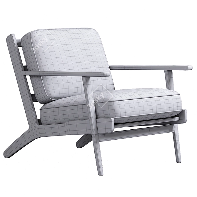 Avant Natural Brooks Lounge Chair 3D model image 2