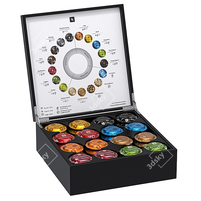 Nespresso Capsule Box Showcase 3D model image 2