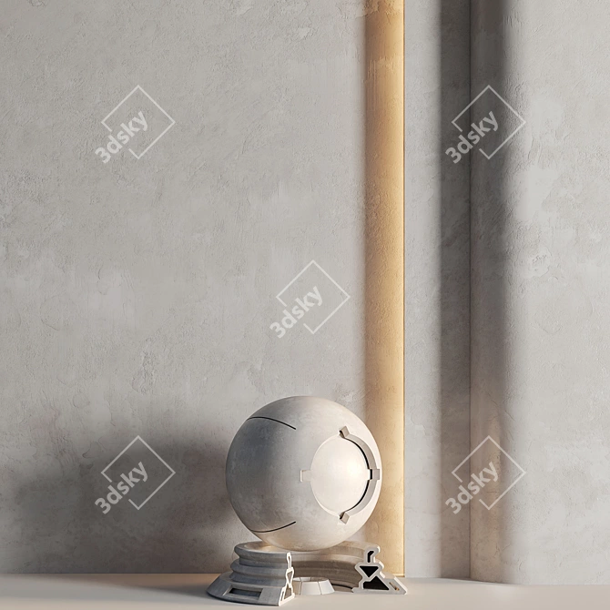 Plaster PBR Materials | Decorative Texture 3D model image 10