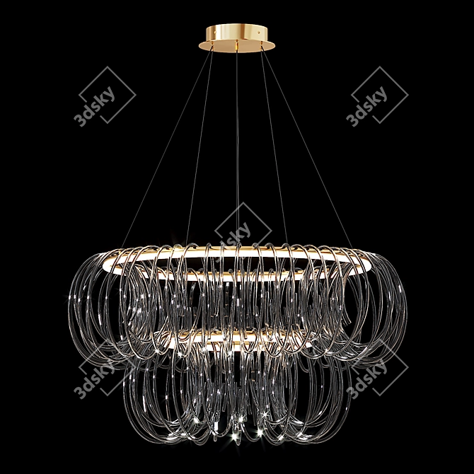 MERTEN Pendant Chandeliers Set 3D model image 5