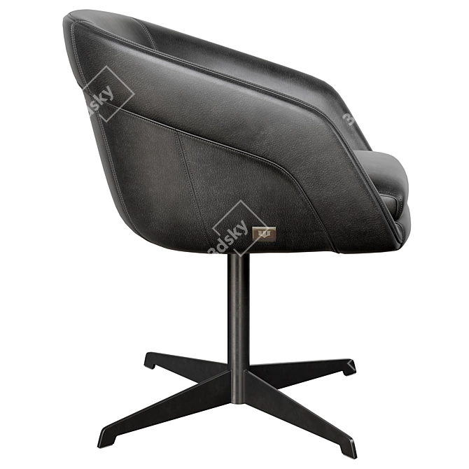 Wayne Enterprises Leather Swivel Chair 3D model image 2