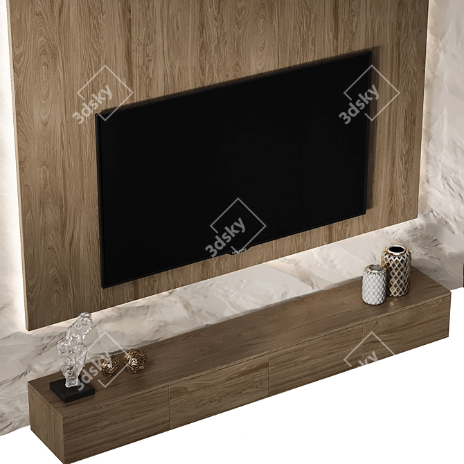 65-Inch TV Wall Mount 3D model image 4