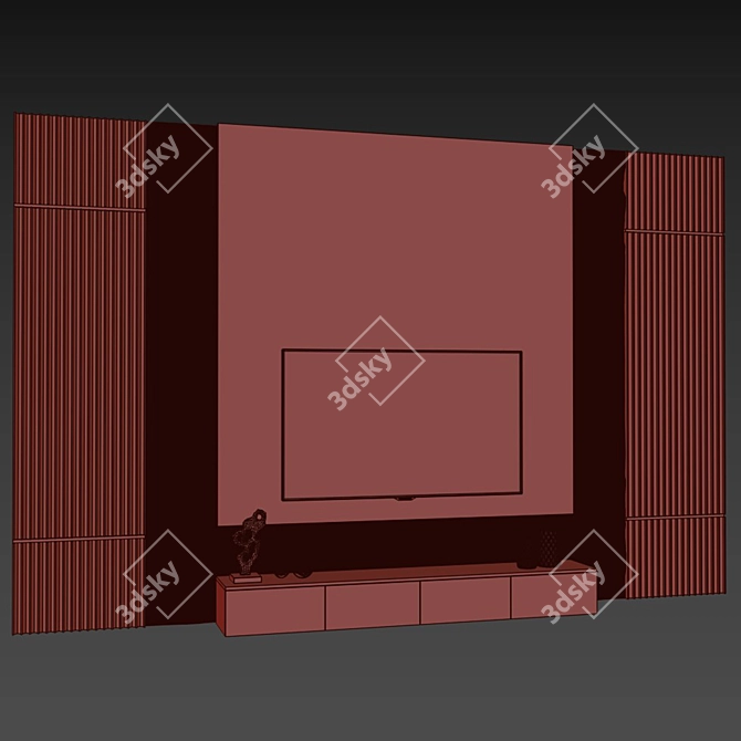 65-Inch TV Wall Mount 3D model image 6