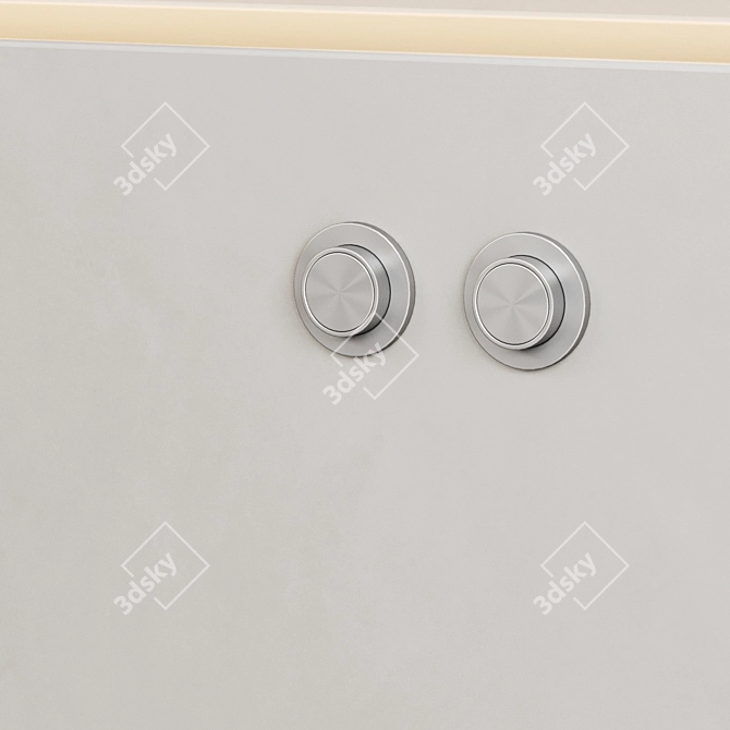 Modern Bathroom Fixtures Set 3D model image 3