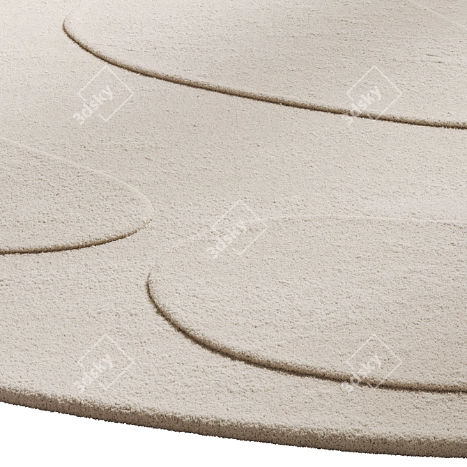 Enard Oval Carpet 3D model image 6