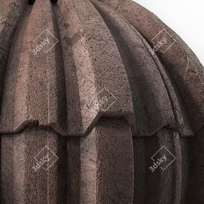 Concrete Roofing Texture 4K Seamless 3D model image 3