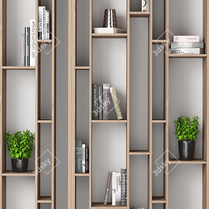 High-Quality Display Shelf 3D Model 3D model image 3