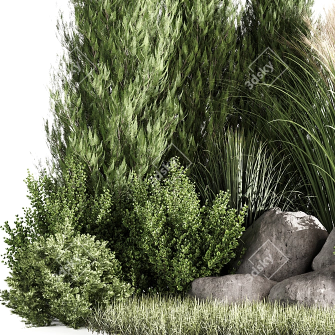 High-Quality Bush Set for Rendering 3D model image 2