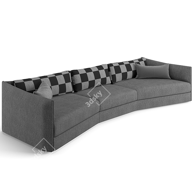 Luxury Trussardi Maryl Sofa 380cm 3D model image 3