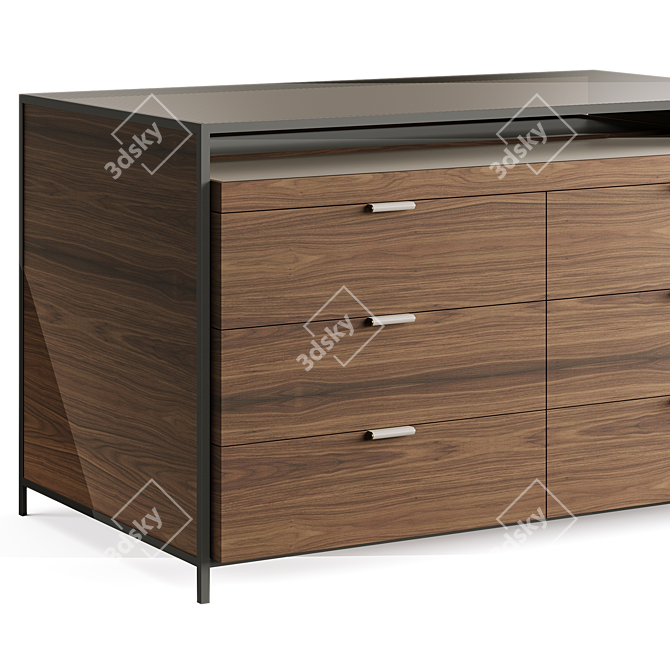 Luxury Rowling Island Chest Drawers 3D model image 4