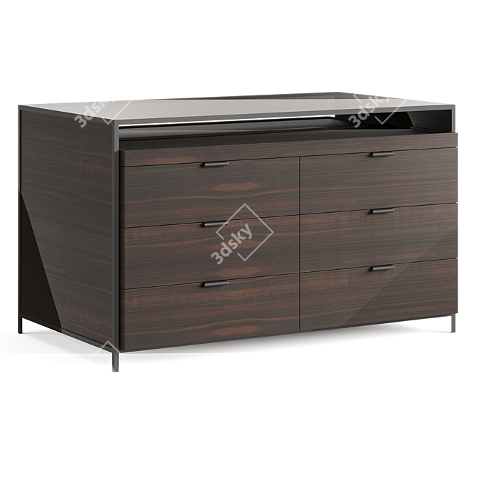 Luxury Rowling Island Chest Drawers 3D model image 5