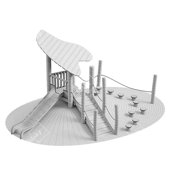 Modern Kids Playground 3D model image 3