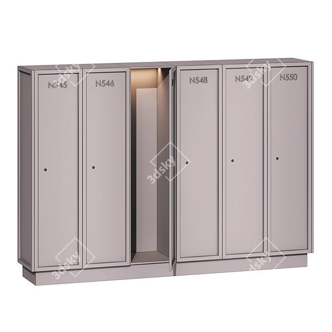 Personal Locker Storage Solution 3D model image 6