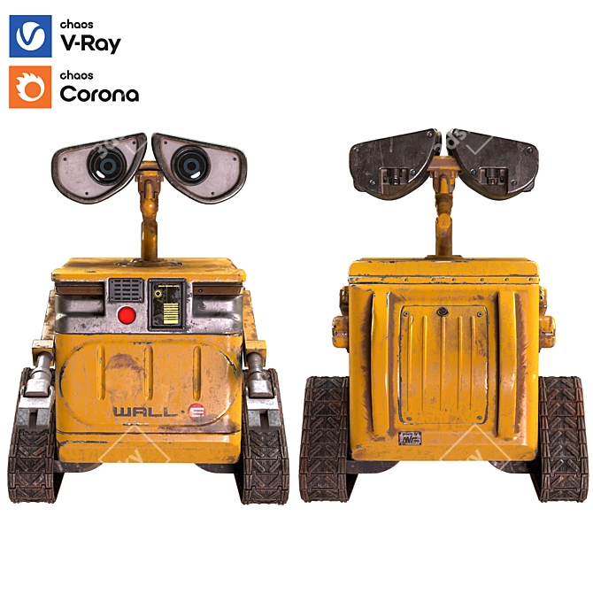 Robot Wall-E Toy for Room 3D model image 3