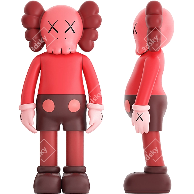 KAWS Companion Figure Set 3D model image 2