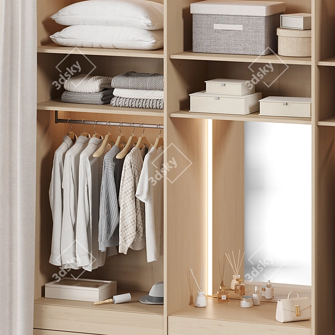 Modern Wardrobe Organizer Kit 3D model image 3