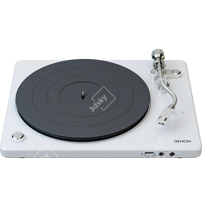 Classic Denon 450USB Turntable 3D model image 3