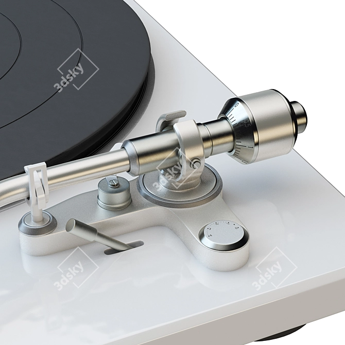 Classic Denon 450USB Turntable 3D model image 4