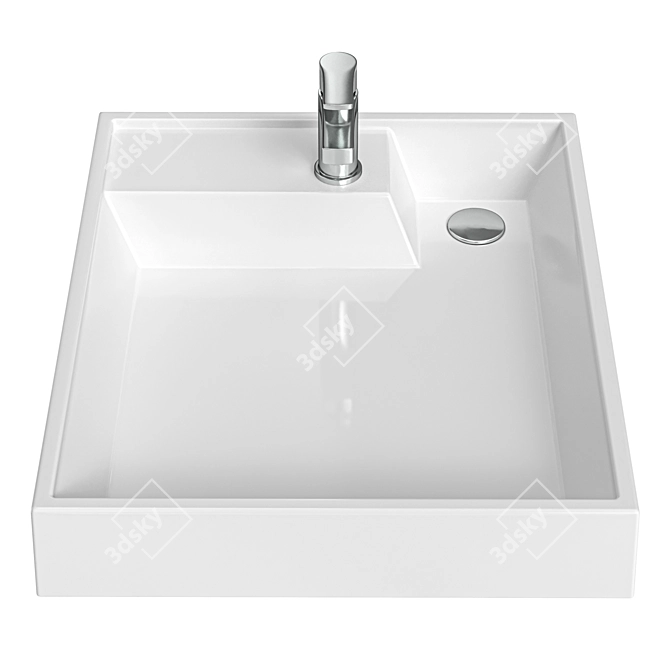 Santa Jupiter Mini 50cm Sink with Brackets 3D model image 3